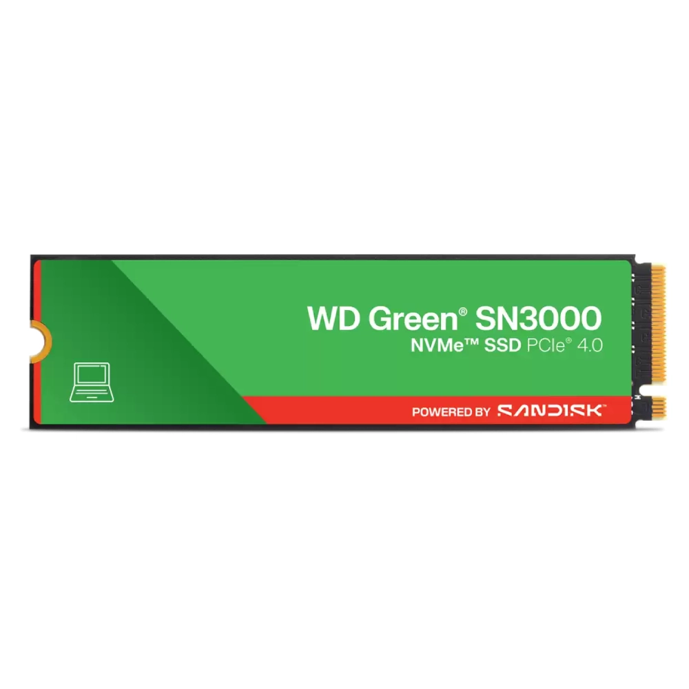 WD Internal SSD 2TB NVMe 2280 Green (SN3000) view 3